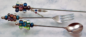 Beadable spoons and forks